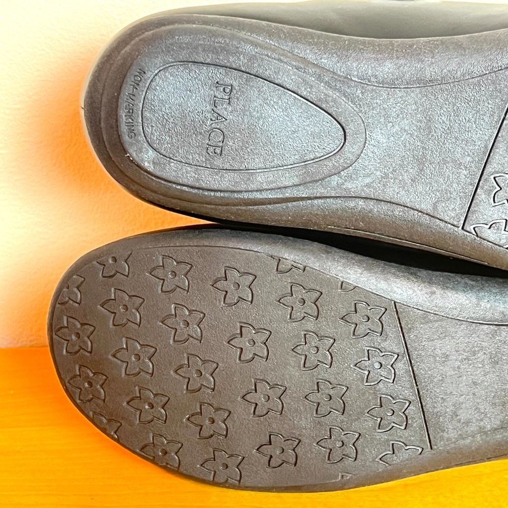 NEW The Childrens Place Size 6 Cat Kitty Kitten Black Mary Jane Flats Shoes - Picture 10 of 12